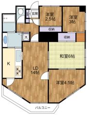 神代バタニカルガーデンズマンションの間取り画像