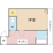 ハイツムーミンの間取り画像