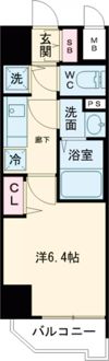プレサンスみなと元町駅前の間取り画像