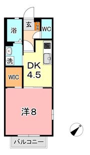 プリムヴェール福島 Aの間取り画像