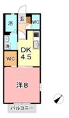 プリムヴェール福島 Aの間取り画像