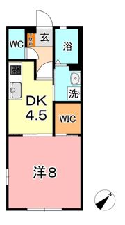 プリムヴェール福島 Bの間取り画像