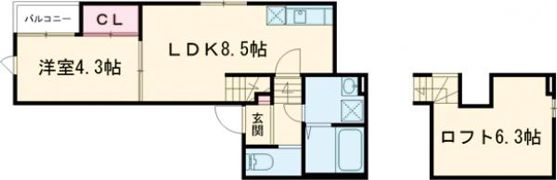 ステーブル佐賀の間取り画像