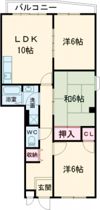 クレールTSUDAの間取り画像