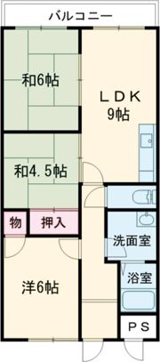 ハイツサンヒルの間取り画像