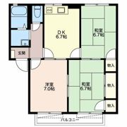 ラフィーネ稲生 Bの間取り画像