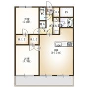 パーク万代ミッドコートの間取り画像