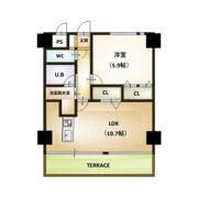 フェリシア東万代の間取り画像