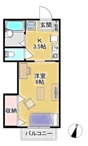 クレール薬師台3番館の間取り画像