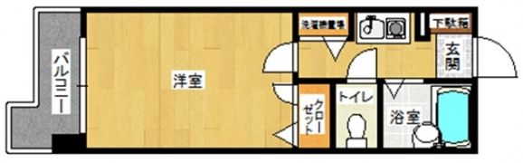 ダイナコートエスタディオ桜坂の間取り画像