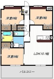 アルビオンコートの間取り画像