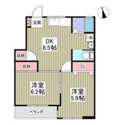 野沢ハイツの間取り画像