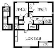 クレールコートの間取り画像