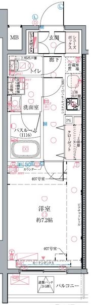 クレヴィスタ練馬桜台Ⅱの間取り画像