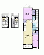 グランレーヴの間取り画像