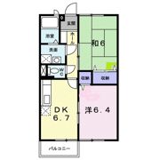 コーポサンレモ Bの間取り画像