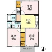 ロイヤルガーデン Dの間取り画像