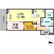 ラピルデ開成の間取り画像