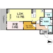 ラピルデ開成の間取り画像