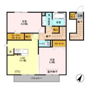 フェリス B棟の間取り画像