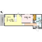 GRAMM桂北滝川 B棟の間取り画像