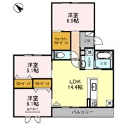 セレナ 710の間取り画像