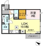 ロイヤルステージ西持田町B棟の間取り画像