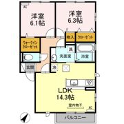 アムール E棟の間取り画像