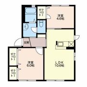 クリエイトシティ創建 Bの間取り画像