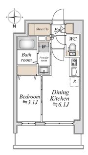 エスティメゾン川崎ウエストの間取り画像