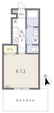 EARL’S COURT北条の間取り画像