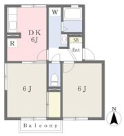 フレンドリーハイツ日野Ⅱの間取り画像