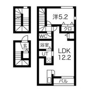 テゾーロ南仙北 C棟の間取り画像