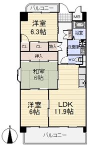 ノールプラージュの間取り画像