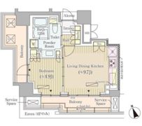 ジオ四谷荒木町の間取り画像