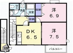 オーブリーまゆの間取り画像