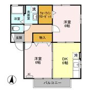 ウィルモア Bの間取り画像