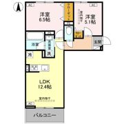 La Maison天川原町一丁目 B棟の間取り画像