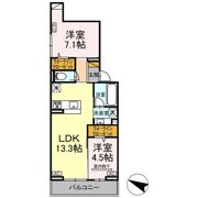 D-ROOM弁天Ⅳの間取り画像