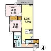 セレスティア扇Ⅶの間取り画像