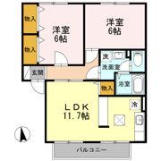 メゾン・ロゼール Aの間取り画像