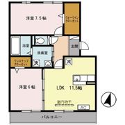 メイプルコートの間取り画像