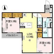 クレスト平野南の間取り画像