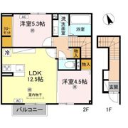 ヴィラーチェⅡの間取り画像