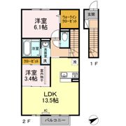 D-room保津の間取り画像