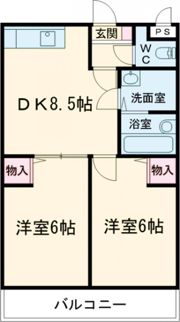 クラージュの間取り画像