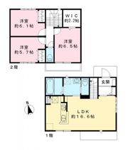 オークヒルズ B棟の間取り画像