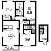 アイリス柳原A棟の間取り画像