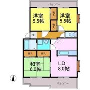 シャトレ白山の間取り画像