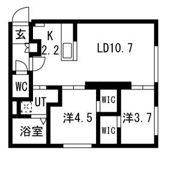 LUX FORT Ⅲ (ラグ フォート3)の間取り画像